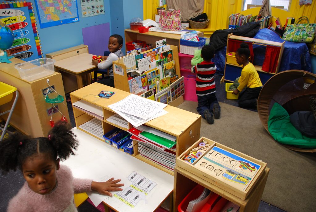 Children playing and learning together